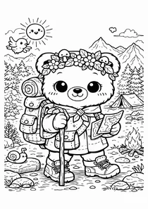 Лісове ведмежа в поході