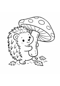 Осінь | Їжачок несе гігантс...