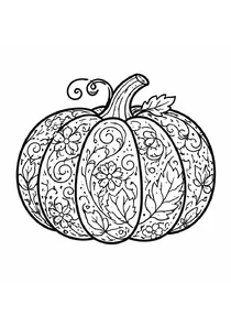 Осінь | Гарбуз із візерунками