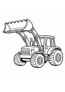 Трактор з ковшем