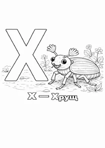 Український алфавіт Х