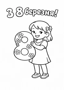 Дівчинка з цифрою вісім