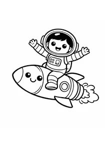 Астронавт на ракеті