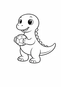 Динозавр-спортсмен