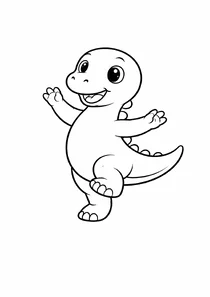 Смішний динозавр танцює