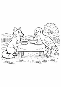 Лисиця та Журавель