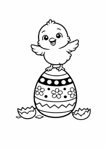 Курча на писанці