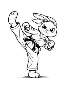 Карате-Кролик - Удар лапкою