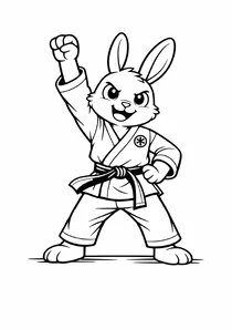 Карате-Кролик перемагає