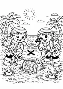 Пірати копають скарб